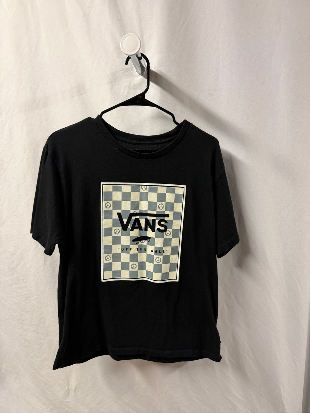 Vans Kids Black Checkerboard Logo T-Shirt
